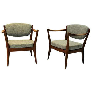 Teak Pair of the Kamin chair by Kayser & Relling, Norway 1950s