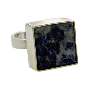 Danish Silverring with Lapis Lazuli stone by Brdr. Bjerring 1970s
