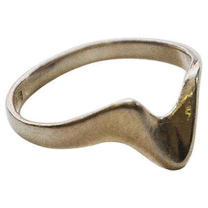 Silverring with hook 1950-60`s Scandinavia