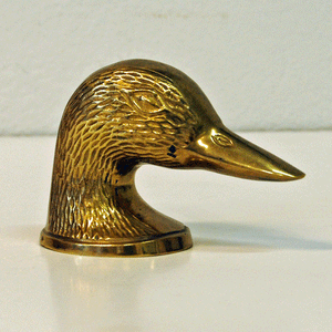 Vintage Swedish Brass Duck Bottle Opener