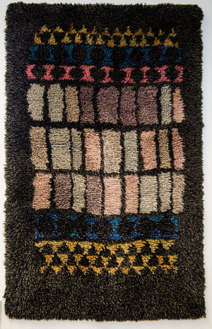 Wall or Floor midcentury blanket `Vindu`- Arne Lindås 1959, Norway