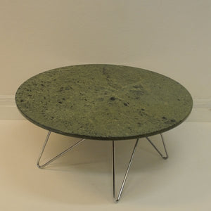 Marmor- och crome-bord 1970-talet - Svandinavian