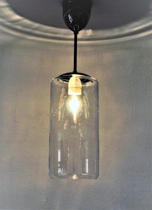 Ceiling lamp of clear glass, Høvik - Norway 1970`s