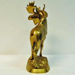 Majestic Brass Moose figurine