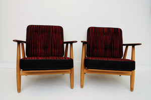 The Cigar armchairs GE240 by Hans J. Wegner - Denmark 1960`s
