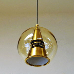 Space Age inspirerade Globe Ceilampa av T. Røste & Co. Norge 1960-talet - Norge