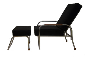 Funkis Armchair with footstool, Bauhaus style