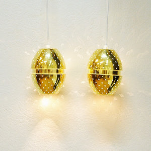 Pair of eggshaped Brass windowlamps Florina T790, Hans-Agne Jacobsson