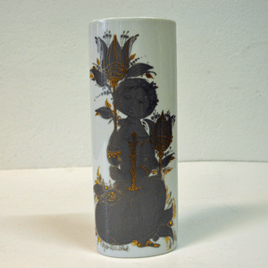 Flower Vase av Bjørn Wiinblad för Rosenthal Studio Line, 1960-talet
