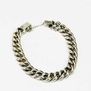 Swedish vintage silver chain bracelet 1970s