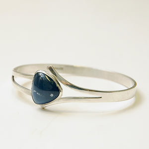 Blue stone vintage silverbracelet by Victor Jansson, Sweden 1966