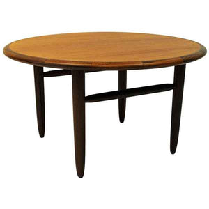 Round Vintage Teak coffee table by Aase Dreieri 1958 - Norway
