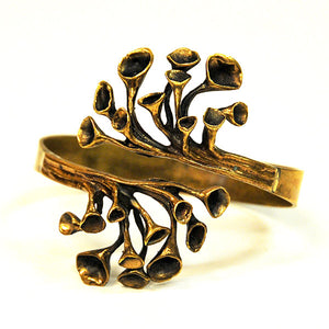 Decorative Bronze bracelet by Hannu Ikonen, Finland 1970s.