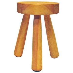 Swedish Pine stool by Ingvar Hildingsson 1970s