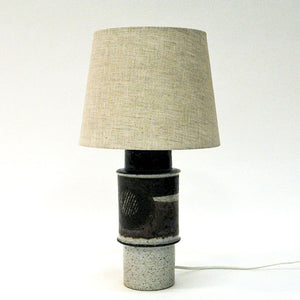 Vintage Stoneware table lamp by Inger Persson for Rörstrand, Sweden 1970s