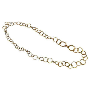 Brass Necklace or hip link by Anna Greta Eker, Norway 1960/70s