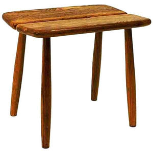 Vintage Oak stool by Carl Gustaf Boulogner 1950s Sweden