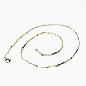 Scandinavian Silver necklace with linked bars 1960s