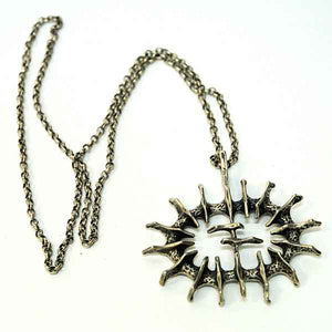Silver vintage pendant ‘Abstract Sun’ by Studio Else & Paul- Norway 1970s