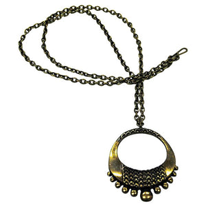 Bronze circle shape necklace by Pentti Sarpaneva  Finland 1960s