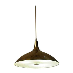 Mid-century Brass ceiling pendant by Paavo Tynell for Idman, Finland 1950s