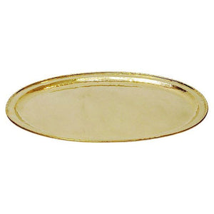 Lovely and oval Swedish brass plate or tray from the 1940s