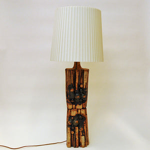 Vintage Stoneware table lamp by Bernard Rooke, England 1960s