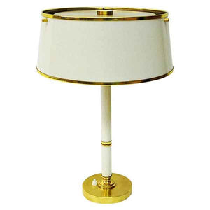 Brass and metal table lamp by Borèns Borås, 1960s Sweden