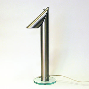 Long and stylish metal table lamp by Markslöjd Sweden 1980s