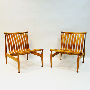 Easy chair pair Arktis by Hans Brattrud for Hove Møbler, Norway 1961