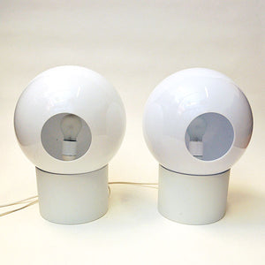 Swedish tablelamp pair Luno 1241 by Uno & Östen Kristiansson for Luxus 1970s